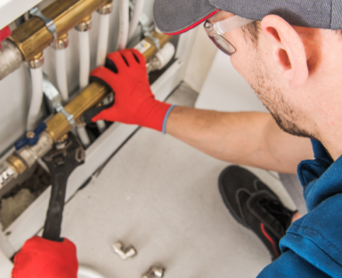plumber working